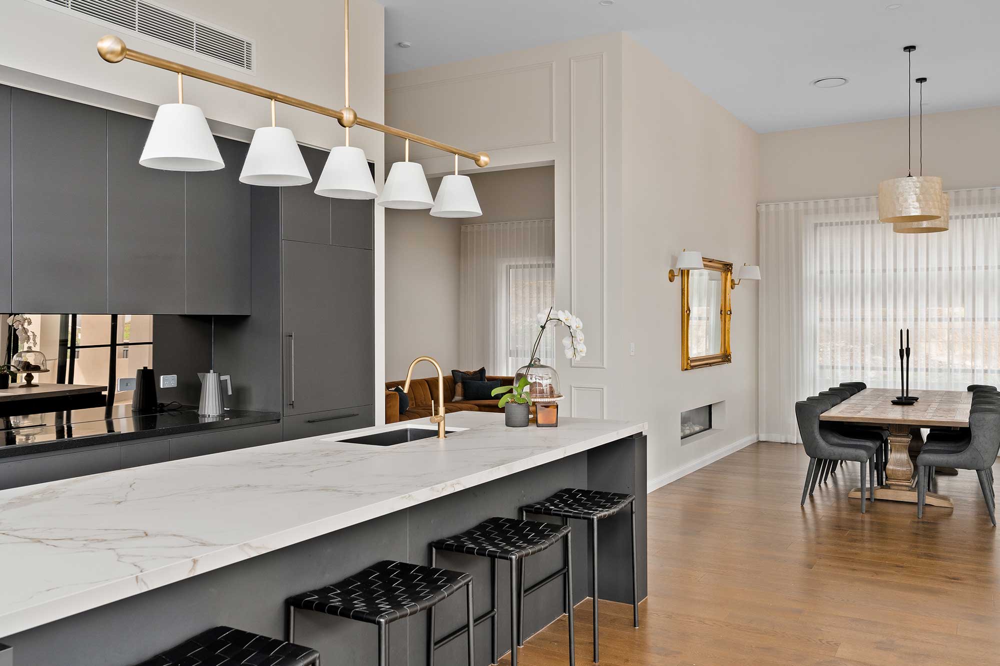 modernised kitchen
